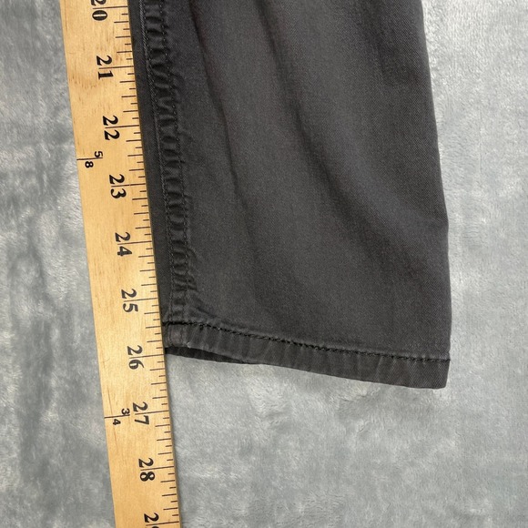 J CREW Womens Gray Stretch Flat Front Straight Leg Utility Pants Pockets Size 4 - Picture 12 of 12